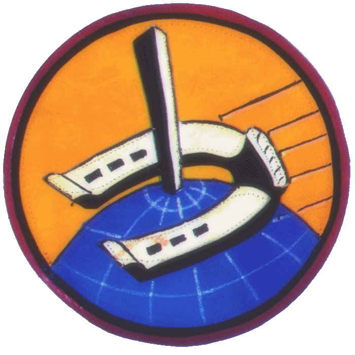 Image of 491st Bomb Squadron's later approved emblem; Ringer Squadron.